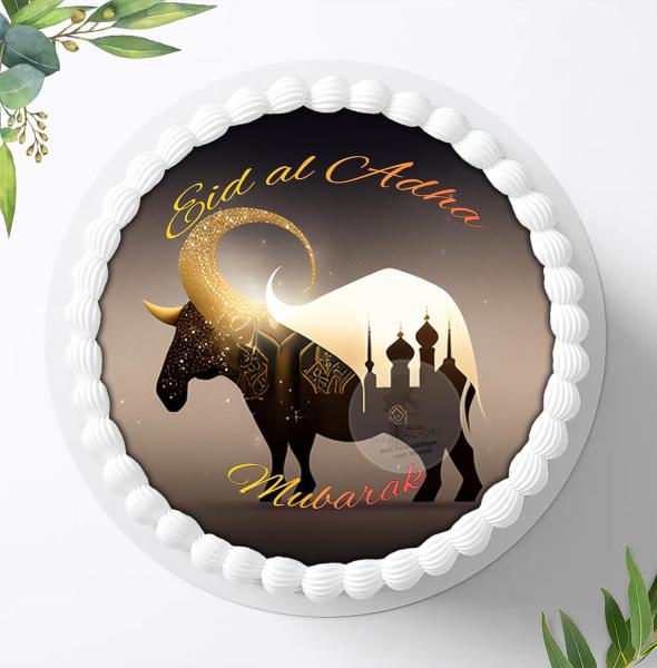 Eid al Adha Mubarak Tortenaufleger Ø 20cm, 1465z